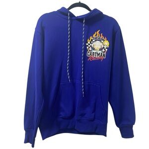 Official South Park Cartman Racing Blue Hoodie Sweatshirt - New - Men’s S